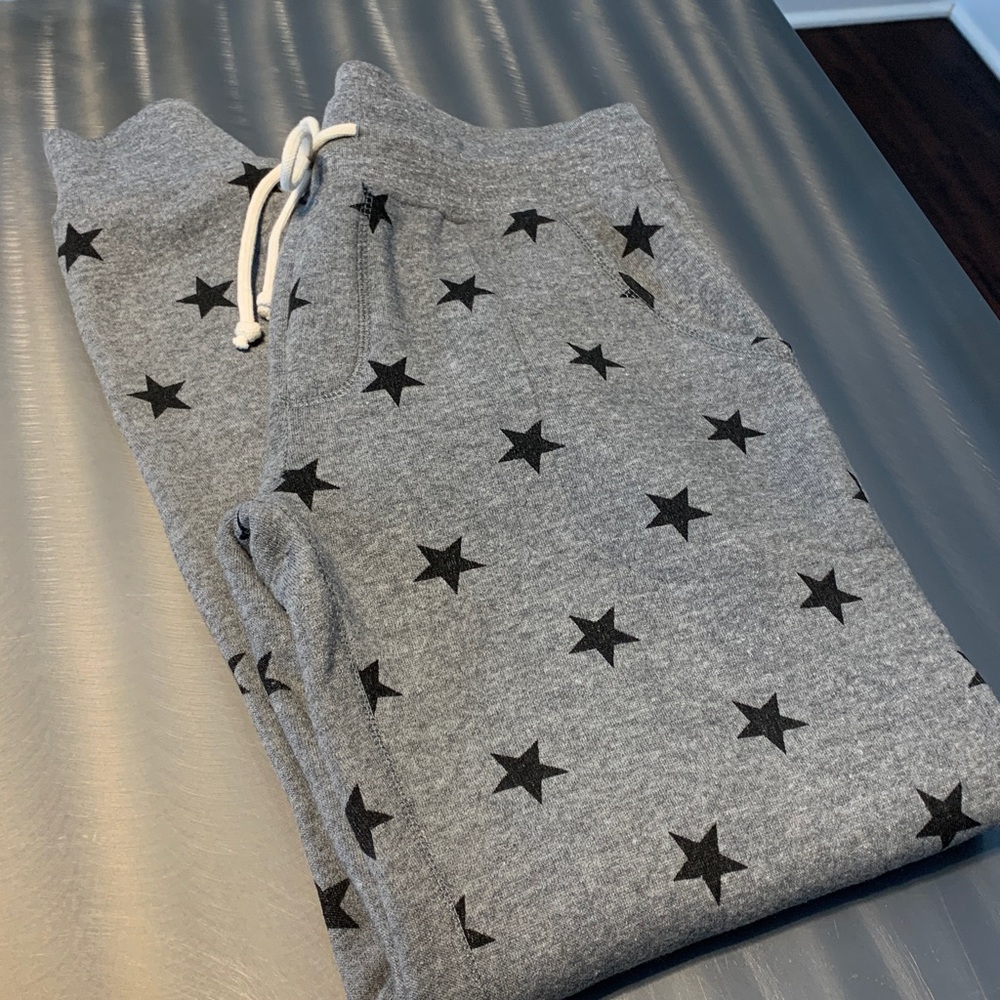 Alternative Apparel Eco Fleece Star Print Jogger Size M NWOT - Picture 2 of 11